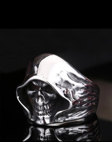 Anillo De Hombre Diseño Calavera Encapuchada!!!