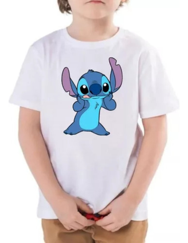 Camiseta Unissex Adulto E Infantil Personagem Stitch Geek