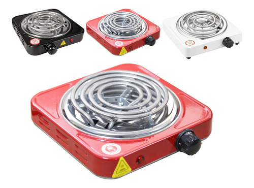 Fogão Fogareiro Cooktop Elétrico De Mesa 1000 Watts Até 400° Cor Vermelho 220V