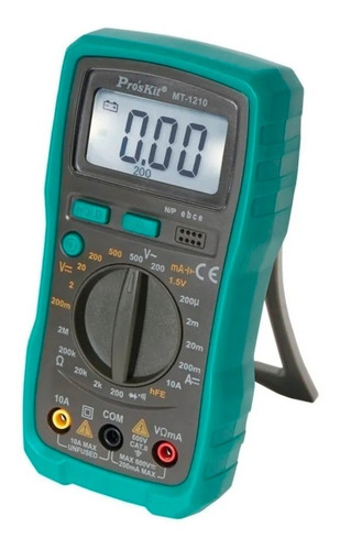 Tester Digital Mt-1210 Proskit C/ Luz De Fondo Profesional