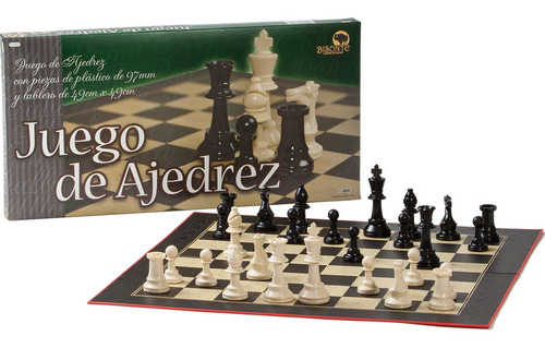 Juego De Ajedrez Piezas De Plastico 9825 Marca Bisonte