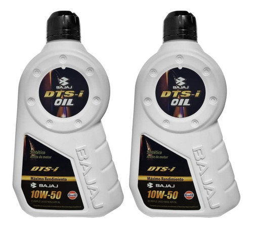 Aceite Bajaj Gulf Dts-i Oil 10w50 2 Lts Sintetico Gaona Moto