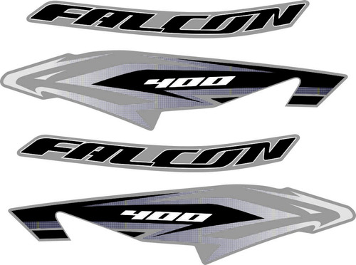Calcos Honda Nx 400 Falcon Moto Gris Modelo Nuevo