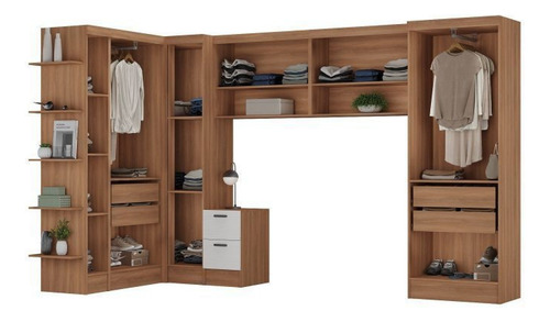 Guardo Roupa Modulado 10 Portas 6 Gavetas 7 Peças Bh