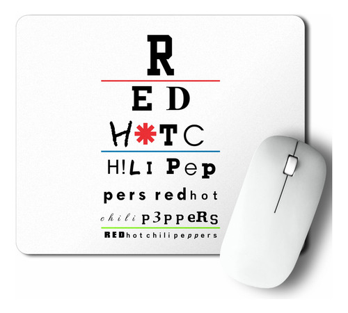 Mouse Pad Rhcp - Tabla Optometrica (d0770 Boleto.store)