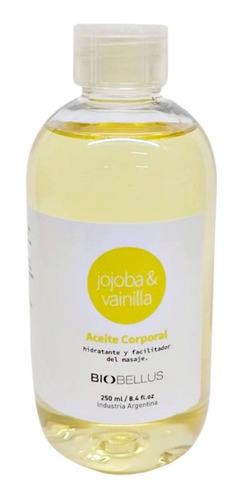 Aceite Para Masajes Corporales Vainilla X 250 Ml Biobellus