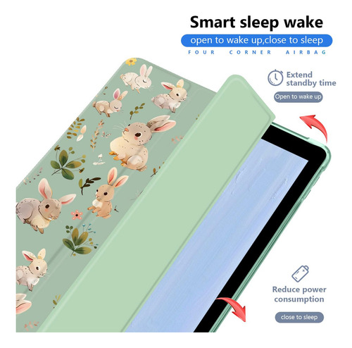 Funda Joyland Kawaii Bunny Para Ipad 9.7 5ª 6ª Generación H