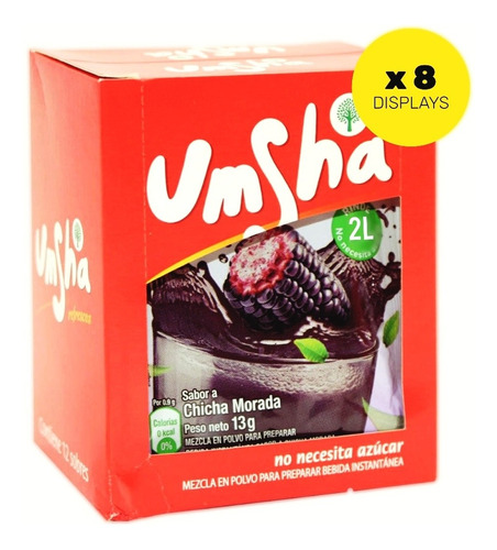 Chicha Morada Umsha Caja X 8 Unid - L a $3000