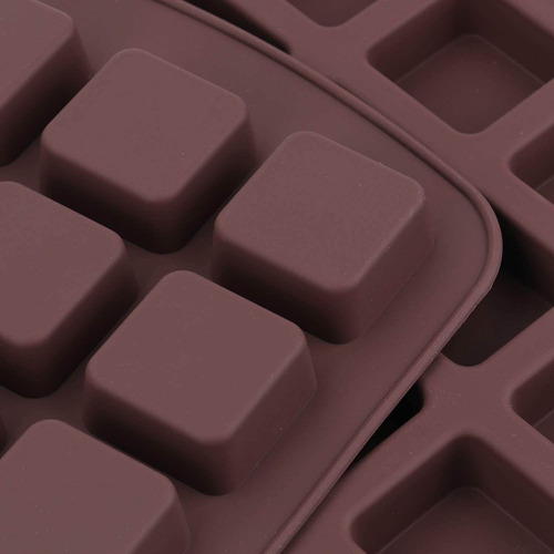 Imagen 4 de 7 de Molde De Silicona Para Brownie Lawei - De 24 Cavidades, Paqu