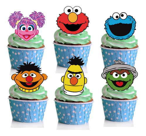 36 Piezas De Decoracion Comestible Para Cupcakes Para Baby S