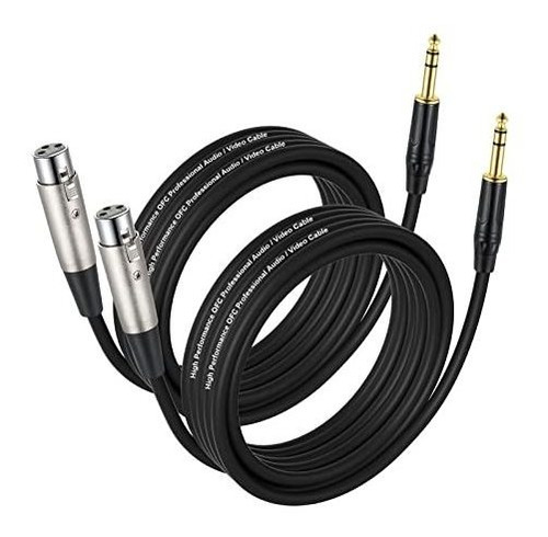 Ebxya Cable Xlr De 1/4 Pulgadas A Xlr, Cable De Micrófono Tr