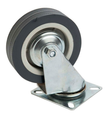 Rueda Goma 100 Mm Giratoria Mueble Reforzada Carro Casa