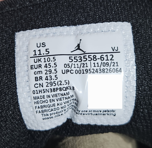 Jordan 1 29.5 Cms (Usado)