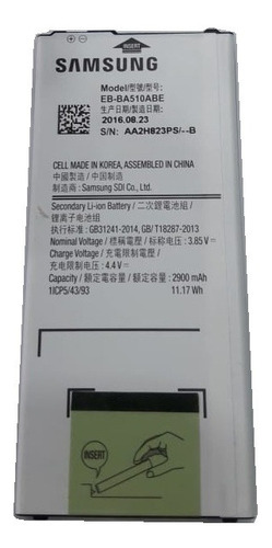 Bateria Samsung A5 A520f A5100  Eb-ba510abe Aa2h823ps/--b Añ