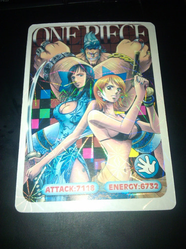 Carta Brillante One Piece Nico Robin,franky Y Nami