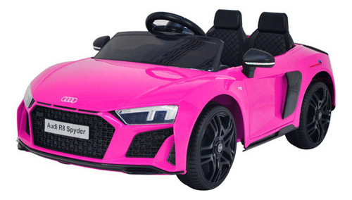 Mini coche eléctrico Audi R8 Spyder con licencia 12 V rosa BW123rs Importway