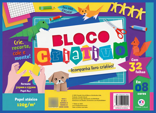 Bloco Criativo, De Ciranda Cultural, Ciranda Cultural. Editora Ciranda Cultural, Capa Mole, Edição 1 Em Português, 2023