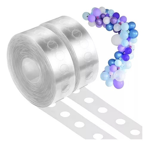 3pzas Cinta Pvc Decoración Arco 5mts Colgar Globos Globo