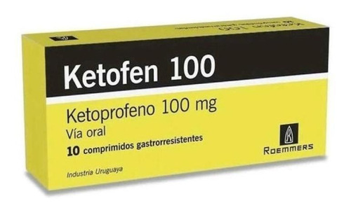 Ketofen 100 Mg 10 Comprimidos | Ketoprofeno | Cuotas sin interés