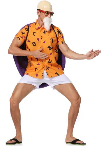 Disfraz Cosplay De Master Roshi De Dragon Ball Para Adultos