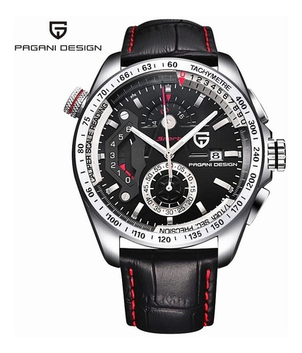 Relógio Masculino Couro Pagani Design Original