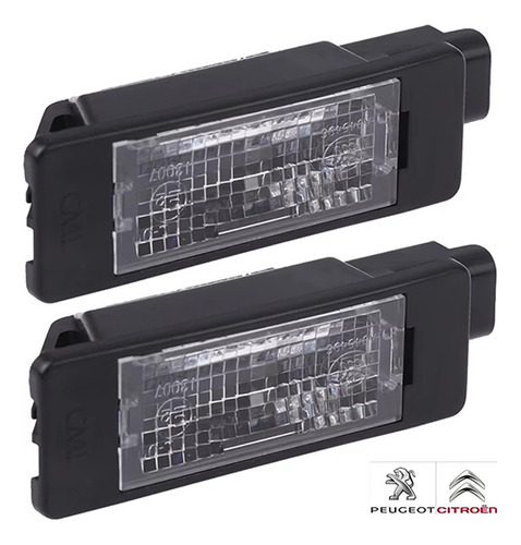 Par Lanterna Placa Traseira Original Citroen C4 Cactus 2019/