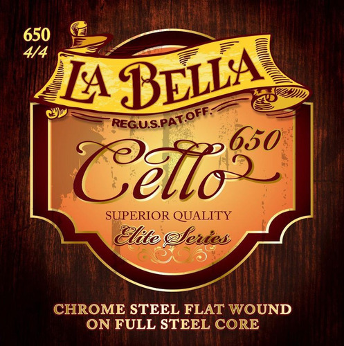 Encordado Para Cello La Bella 650 Para 4/4