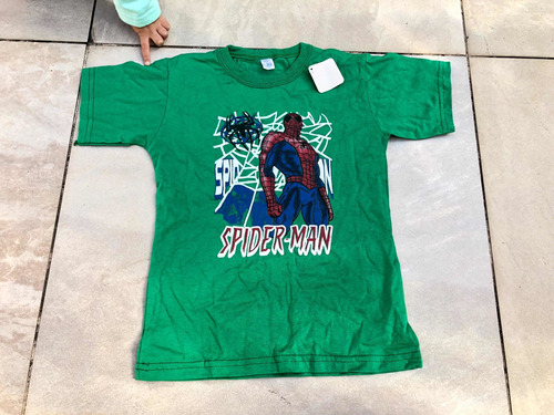 Remera Nene Estampado Hombre Araña (1x) Talle 10