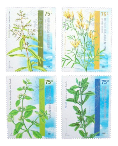 Argentina Flora, Serie Gj 3417-20 Plan Aromáticas Mint L2580
