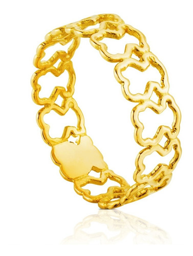 Anillo Tous Silueta De Oro