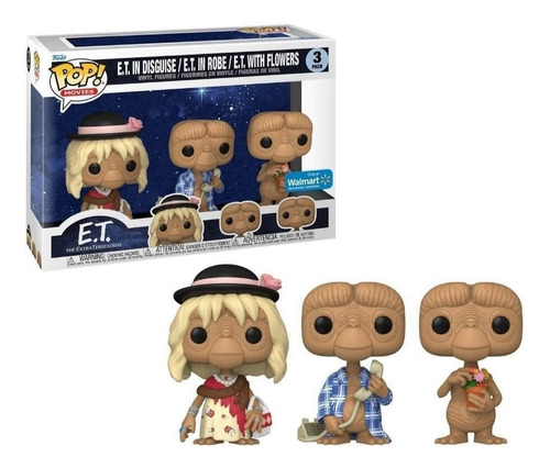 Funko Pop Exclusivo - E.t. The Extraterrestrial - 3 Pack