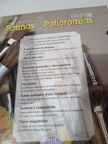 Patinas Y Policromias Ciclo 98 Ed Bienvenidas Completo Paler (Usado)
