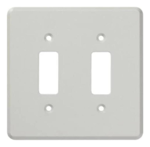 Placa 4x4 2 Interruptores Separados - Rasquini