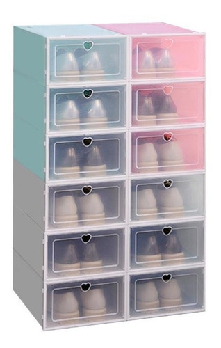 Imagen 1 de 1 de Pack 10 Organizador De Zapatos Caja Organizadora / Cys 