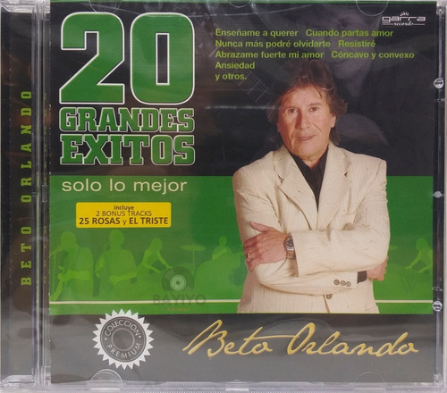 Cd - Beto Orlando - 20 Grandes Exitos - Nuevo Bayiyo Records