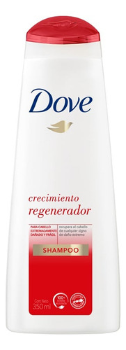  3 Pzs Dove Shampoo Crecimiento Regenerador 350ml