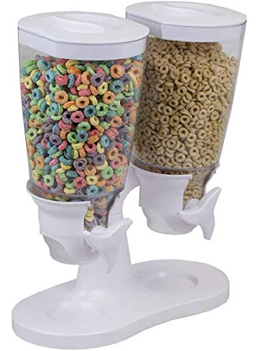 Dispensador Cereal Alimento Seco Gran Capacidad Doble