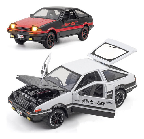 Toyota Corolla Ae86 Miniatura Metal Coche Con Luces Y Sonido