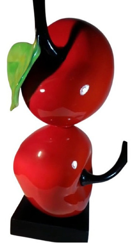 Escultura Adorno Decoracion Duo Apples Manzanas Xaviart 