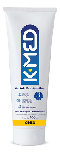 Kit C/ 2 Unidades - Gel Lubrificante Íntimo K-med 100g Sem Sabor