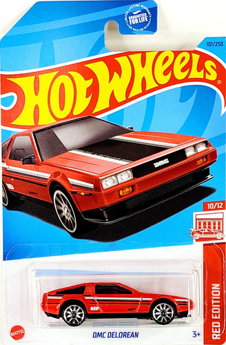 Hot Wheels  Red Edition 10/12 Dmc Delorean 