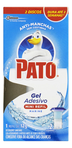 Detergente Sanitário Gel Adesivo Marine Pato 12g Refil