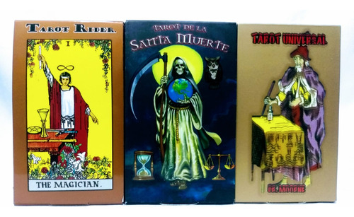 Trilogia De Tarot Santa Muerte ,rider Y Universal Nuevos ..c