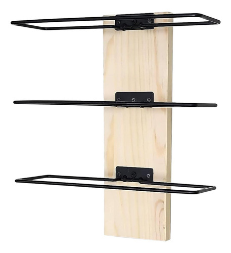 Estante Para Vino De Montaje En Pared Con Color Madera
