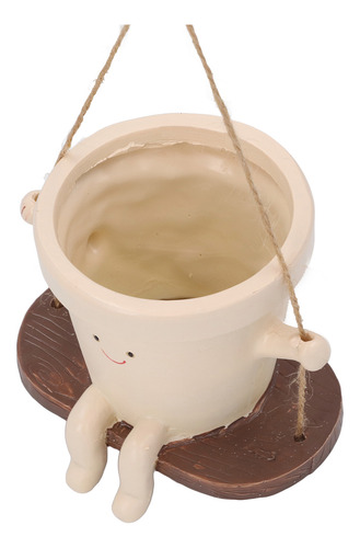 Maceta Colgante Con Forma De Columpio De Resina, Bonita Cara