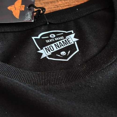 Remera Manga Larga Negro Premium Algodon No Name Skateboard