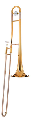 Trombon Yamaha De Vara Sib Laqueado Ysl 354e-4 Msi