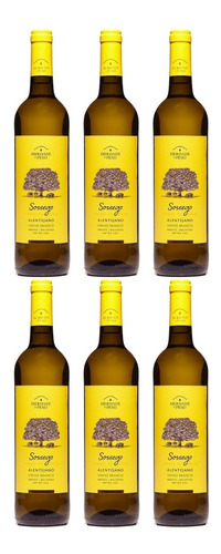 Kit 06 Vinho Herdade Do Peso Sossego Branco 750 Ml