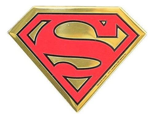 Logo  De Dc Comics Originals Superman En Adhesivo Con