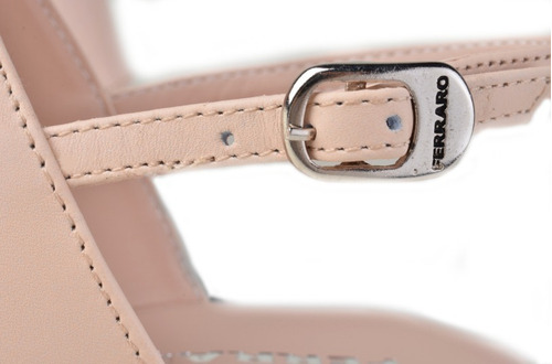 Sandalias Taco Chino De Mujer De Cuero Lappas - Ferraro